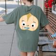 Good Egg Teacher Halloween Costume Group The Cool Bean Women's Comfort Colors T-Shirt Back Print Moss