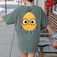 Good Egg Teacher Halloween Costume The Smart Cookie Women's Comfort Colors T-Shirt Back Print Moss