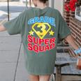 Grade 3 Super Squad Superhero Teacher Team Men Women Girls Kids Women's Comfort Colors T-Shirt Back Print Moss Grade 3 Super Squad Superhero Teacher Team Men Women Girls Kids Women's Comfort Colors T-Shirt Back Print Moss