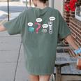Grammar TeacherWait What Stop It I Agree Women's Comfort Colors T-Shirt Back Print Moss