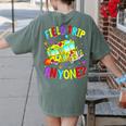 Groovy Field Trip Anyone Happy Field Day For Teachers Kids Women's Comfort Colors T-Shirt Back Print Moss