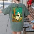 Groovy Ghost Reading Book Cat Halloween Ghost Teacher Women's Comfort Colors T-Shirt Back Print Moss Groovy Ghost Reading Book Cat Halloween Ghost Teacher Women's Comfort Colors T-Shirt Back Print Moss