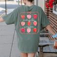 Groovy Kindergarten Is My Jam Strawberry Kinder Team Teacher Women's Comfort Colors T-Shirt Back Print Moss Groovy Kindergarten Is My Jam Strawberry Kinder Team Teacher Women's Comfort Colors T-Shirt Back Print Moss