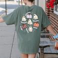 Halloween Advocate Heat Transfers Special Education Teacher Men Women Women's Comfort Colors T-Shirt Back Print Moss