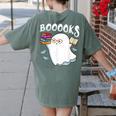Halloween Books Librarian English Teacher Reader Reading Women's Comfort Colors T-Shirt Back Print Moss Halloween Books Librarian English Teacher Reader Reading Women's Comfort Colors T-Shirt Back Print Moss