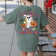 Halloween You Can't Scare Me I'm A School Teacher's Aide Women's Comfort Colors T-Shirt Back Print Moss Halloween You Can't Scare Me I'm A School Teacher's Aide Women's Comfort Colors T-Shirt Back Print Moss