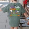 Halloween You Cant Scare Me Im A Middle School Teacher Women's Comfort Colors T-Shirt Back Print Moss Halloween You Cant Scare Me Im A Middle School Teacher Women's Comfort Colors T-Shirt Back Print Moss