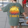 Halloween Costume Teacher Love Brains Zombie Women's Comfort Colors T-Shirt Back Print Moss Halloween Costume Teacher Love Brains Zombie Women's Comfort Colors T-Shirt Back Print Moss