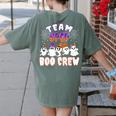 Halloween Costume Team SPED Teacher Special Education Women's Comfort Colors T-Shirt Back Print Moss