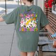 Halloween Floral Ghost Teacher Are You Falloween Directions Women's Comfort Colors T-Shirt Back Print Moss Halloween Floral Ghost Teacher Are You Falloween Directions Women's Comfort Colors T-Shirt Back Print Moss