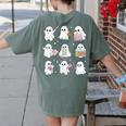 Halloween Ghost Speech Therapy SLP Fall Teacher Tee Women's Comfort Colors T-Shirt Back Print Moss Halloween Ghost Speech Therapy SLP Fall Teacher Tee Women's Comfort Colors T-Shirt Back Print Moss