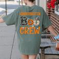 Halloween Kindergarten Boo Crew Kinder Teacher Student Women's Comfort Colors T-Shirt Back Print Moss Halloween Kindergarten Boo Crew Kinder Teacher Student Women's Comfort Colors T-Shirt Back Print Moss