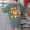 Halloween PE Teacher Costume Ghost Physical Education Women's Comfort Colors T-Shirt Back Print Moss