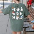 Halloween PE Teacher Ghost Playing Soccer Football Baseball Women's Comfort Colors T-Shirt Back Print Moss Halloween PE Teacher Ghost Playing Soccer Football Baseball Women's Comfort Colors T-Shirt Back Print Moss