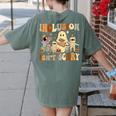Halloween SLP Sped Teacher Groovy Inclusion Isn't Scary Women's Comfort Colors T-Shirt Back Print Moss Halloween SLP Sped Teacher Groovy Inclusion Isn't Scary Women's Comfort Colors T-Shirt Back Print Moss
