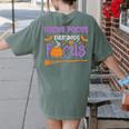 Halloween Teacher Or Student Hocus Pocus Everybody Focus For Men Women Kids Women's Comfort Colors T-Shirt Back Print Moss