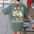 Halloween Teaching My Boos Cute Ghost Teacher Life Costume Women's Comfort Colors T-Shirt Back Print Moss Halloween Teaching My Boos Cute Ghost Teacher Life Costume Women's Comfort Colors T-Shirt Back Print Moss