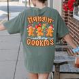 Hangin With My Cookies Gingerbread Men Women Xmas Teacher Women's Comfort Colors T-Shirt Back Print Moss Hangin With My Cookies Gingerbread Men Women Xmas Teacher Women's Comfort Colors T-Shirt Back Print Moss