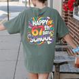 Happy 67 Days Of School Meme 100 Day Of School Teacher 6 7 Women's Comfort Colors T-Shirt Back Print Moss