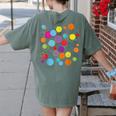 Happy Dot Day Colorful Polka Dot Art Teacher Student Kids Women's Comfort Colors T-Shirt Back Print Moss Happy Dot Day Colorful Polka Dot Art Teacher Student Kids Women's Comfort Colors T-Shirt Back Print Moss