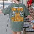 Hard Being The Best Auto Mechanics Teacher For Men Women Kids Women's Comfort Colors T-Shirt Back Print Moss Hard Being The Best Auto Mechanics Teacher For Men Women Kids Women's Comfort Colors T-Shirt Back Print Moss