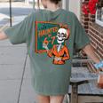 Haunted By 6-7 Six Seven 67 Math Teacher Halloween Skeleton Women's Comfort Colors T-Shirt Back Print Moss Haunted By 6-7 Six Seven 67 Math Teacher Halloween Skeleton Women's Comfort Colors T-Shirt Back Print Moss