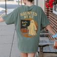 Haunted By 67 Ghost Math Joke Student Halloween Nerd Teacher Women's Comfort Colors T-Shirt Back Print Moss Haunted By 67 Ghost Math Joke Student Halloween Nerd Teacher Women's Comfort Colors T-Shirt Back Print Moss