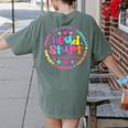 Head Start Dream Team Squad Teacher Headstart Back To School Women's Comfort Colors T-Shirt Back Print Moss Head Start Dream Team Squad Teacher Headstart Back To School Women's Comfort Colors T-Shirt Back Print Moss