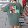 Head Start Team Homeschool Teacher Headstart Back To School Women's Comfort Colors T-Shirt Back Print Moss Head Start Team Homeschool Teacher Headstart Back To School Women's Comfort Colors T-Shirt Back Print Moss