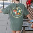 Head Start Team Homeschooling Teacher Back To School Women's Comfort Colors T-Shirt Back Print Moss