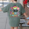 Hello 3rd Grade Boy Girl Teacher Back To School 3rd Grade Women's Comfort Colors T-Shirt Back Print Moss Hello 3rd Grade Boy Girl Teacher Back To School 3rd Grade Women's Comfort Colors T-Shirt Back Print Moss