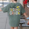Hello Second Grade Team 2nd Grade Back To School Teacher Kid Women's Comfort Colors T-Shirt Back Print Moss Hello Second Grade Team 2nd Grade Back To School Teacher Kid Women's Comfort Colors T-Shirt Back Print Moss