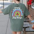 Helping Tiny Humans To Do Big Things Teacher Women Women's Comfort Colors T-Shirt Back Print Moss Helping Tiny Humans To Do Big Things Teacher Women Women's Comfort Colors T-Shirt Back Print Moss