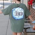 Ice Halloween Pun Costume Easy Lazy Team Group Teacher Women's Comfort Colors T-Shirt Back Print Moss Ice Halloween Pun Costume Easy Lazy Team Group Teacher Women's Comfort Colors T-Shirt Back Print Moss