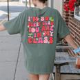 I'm So Berry Glad You Are Strawberry Elementary Teacher Women's Comfort Colors T-Shirt Back Print Moss