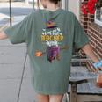 Im The Teacher Witch Halloween Matching Group Costume Women's Comfort Colors T-Shirt Back Print Moss