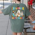 Inclusion Isn't Scary SLP Halloween Sped Teacher Therapy Women's Comfort Colors T-Shirt Back Print Moss Inclusion Isn't Scary SLP Halloween Sped Teacher Therapy Women's Comfort Colors T-Shirt Back Print Moss