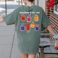 Inclusion Is My Jam Special Education Teacher Para Autism Women's Comfort Colors T-Shirt Back Print Moss Inclusion Is My Jam Special Education Teacher Para Autism Women's Comfort Colors T-Shirt Back Print Moss