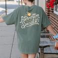 Intervention Teacher Intervention Specialist Women's Comfort Colors T-Shirt Back Print Moss Intervention Teacher Intervention Specialist Women's Comfort Colors T-Shirt Back Print Moss