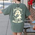 It's A Bootiful Day To Make Music Halloween Music Teacher Women's Comfort Colors T-Shirt Back Print Moss It's A Bootiful Day To Make Music Halloween Music Teacher Women's Comfort Colors T-Shirt Back Print Moss