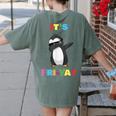 It's Fri-Yay Dabbing Penguin Friday Weekend Teacher Student Women's Comfort Colors T-Shirt Back Print Moss It's Fri-Yay Dabbing Penguin Friday Weekend Teacher Student Women's Comfort Colors T-Shirt Back Print Moss
