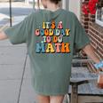 Its A Good Day To Do Math Retro Math Teacher Student Women's Comfort Colors T-Shirt Back Print Moss Its A Good Day To Do Math Retro Math Teacher Student Women's Comfort Colors T-Shirt Back Print Moss