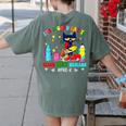 It's A Good-Day To Teach Tiny Humans Pre-K Cat Teacher Lover Women's Comfort Colors T-Shirt Back Print Moss It's A Good-Day To Teach Tiny Humans Pre-K Cat Teacher Lover Women's Comfort Colors T-Shirt Back Print Moss