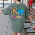 K Is For Kindergarten Teacher Tie Dye Back To School Kinder For Men Women Girls Kids Women's Comfort Colors T-Shirt Back Print Moss