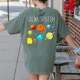 Kids Solar Systems Cute Planets Space Science Teacher School Women's Comfort Colors T-Shirt Back Print Moss Kids Solar Systems Cute Planets Space Science Teacher School Women's Comfort Colors T-Shirt Back Print Moss