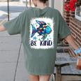 Be Kind Rainbow Fish Teacher Life Back To School Teaching Men Women Women's Comfort Colors T-Shirt Back Print Moss Be Kind Rainbow Fish Teacher Life Back To School Teaching Men Women Women's Comfort Colors T-Shirt Back Print Moss