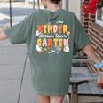 Kindergarten Dream Ghost Team Fall Halloween Spooky Teachers Women's Comfort Colors T-Shirt Back Print Moss