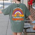 Kindergarten Teacher Pumpkin Patch Cute Women's Comfort Colors T-Shirt Back Print Moss Kindergarten Teacher Pumpkin Patch Cute Women's Comfort Colors T-Shirt Back Print Moss