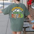 Kindergarten Zoo Field Trip Squad Matching Teacher Students Women's Comfort Colors T-Shirt Back Print Moss
