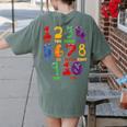Learning Math Numbers Counting Back To School Teacher For Men Women Girls Kids Women's Comfort Colors T-Shirt Back Print Moss Learning Math Numbers Counting Back To School Teacher For Men Women Girls Kids Women's Comfort Colors T-Shirt Back Print Moss